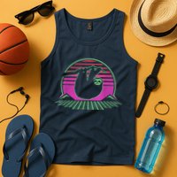Sloth Retro Vintage 70s Sloths Lazy Hiking Running Team Funny Tank Top