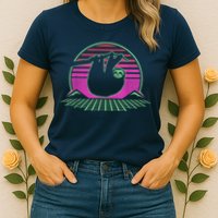 Sloth Retro Vintage 70s Sloths Lazy Hiking Running Team Funny Womens T-Shirt