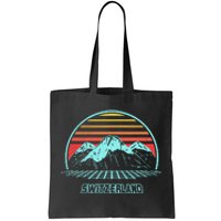 Switzerland Retro Vintage 80s Style Tote Bag