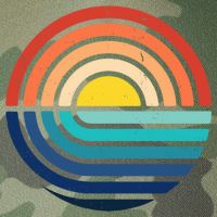 Sunset Retro Waves Legacy Tie Dye Trucker Hat