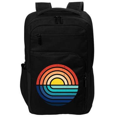 Sunset Retro Waves Impact Tech Backpack