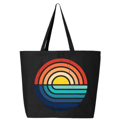 Sunset Retro Waves 25L Jumbo Tote