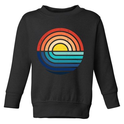 Sunset Retro Waves Toddler Sweatshirt