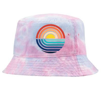 Sunset Retro Waves Tie-Dyed Bucket Hat