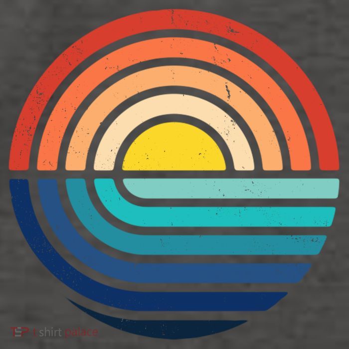 Sunset Retro Waves Vector Backpack