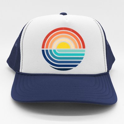 Sunset Retro Waves Trucker Hat