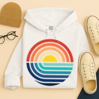 Sunset Retro Waves Hoodie