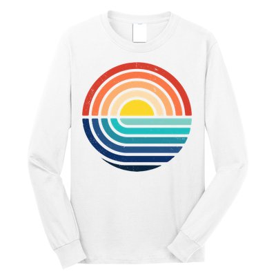 Sunset Retro Waves Long Sleeve Shirt