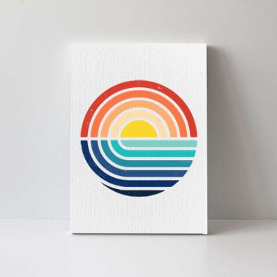 Sunset Retro Waves Canvas