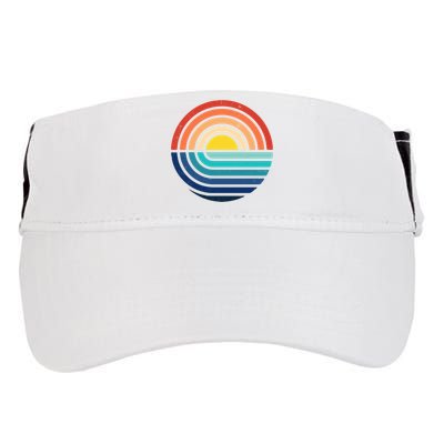 Sunset Retro Waves Adult Drive Performance Visor