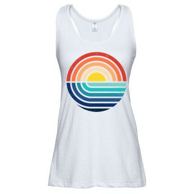 Sunset Retro Waves Ladies Essential Flowy Tank