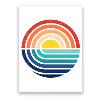 Sunset Retro Waves Poster