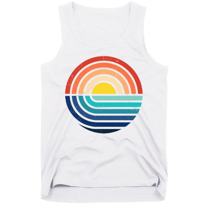 Sunset Retro Waves Tank Top