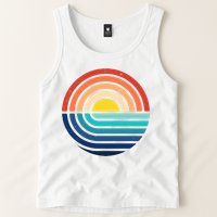 Sunset Retro Waves Tank Top