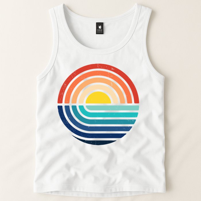 Sunset Retro Waves Tank Top