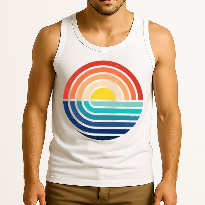 Sunset Retro Waves Tank Top
