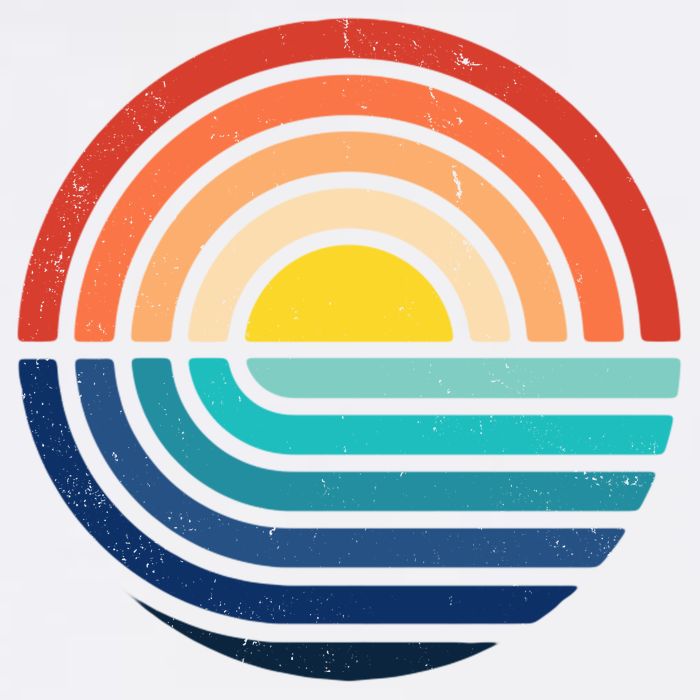 Sunset Retro Waves Tank Top