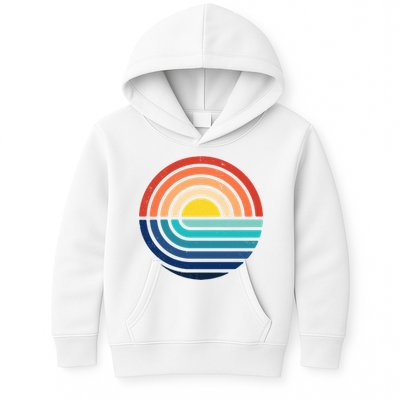 Sunset Retro Waves Kids Hoodie