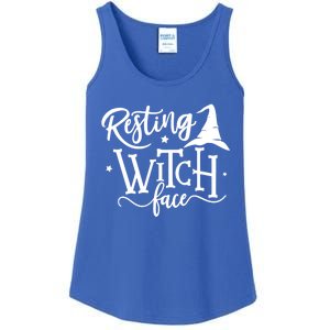 Salem Resting Witch Face Halloween Gift Ladies Essential Tank