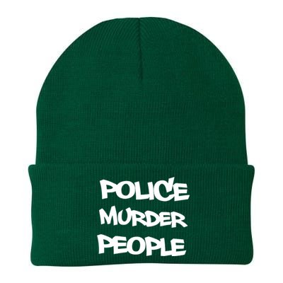 Shellyne Rodriguez Wearing Police Murder People Knit Cap Winter Beanie