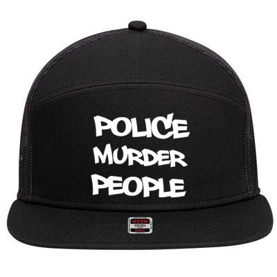 Shellyne Rodriguez Wearing Police Murder People 7 Panel Mesh Trucker Snapback Hat