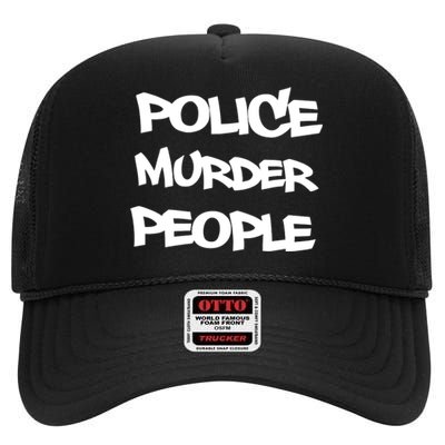 Shellyne Rodriguez Wearing Police Murder People High Crown Mesh Back Trucker Hat