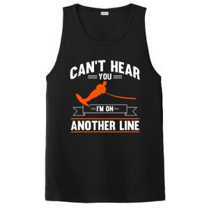 Ski Rope Water Skiing Cant Hear You Im On Another Line Cute Gift PosiCharge Competitor Tank