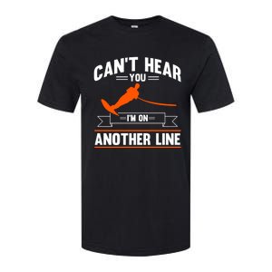 Ski Rope Water Skiing Cant Hear You Im On Another Line Cute Gift Softstyle CVC T-Shirt