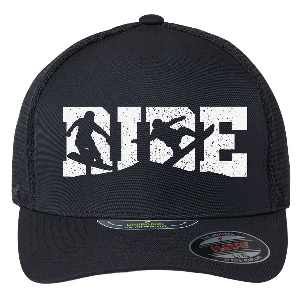 Snowboard RIDE Winter Sports Snowboarding  Flexfit Unipanel Trucker Cap