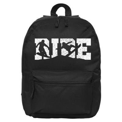 Snowboard RIDE Winter Sports Snowboarding  16 in Basic Backpack