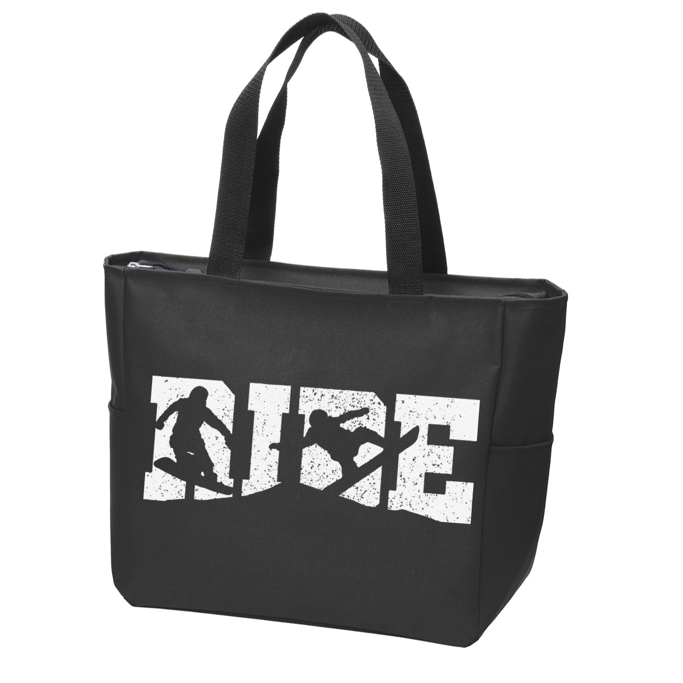 Snowboard RIDE Winter Sports Snowboarding  Zip Tote Bag