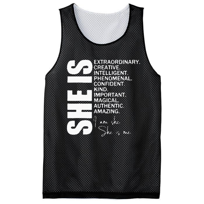 She Remembered Who She Was And The Game Changed Women Girls Mesh Reversible Basketball Jersey Tank