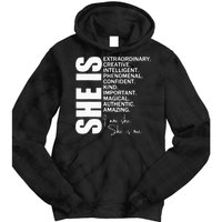 She Remembered Who She Was And The Game Changed Women Girls Tie Dye Hoodie