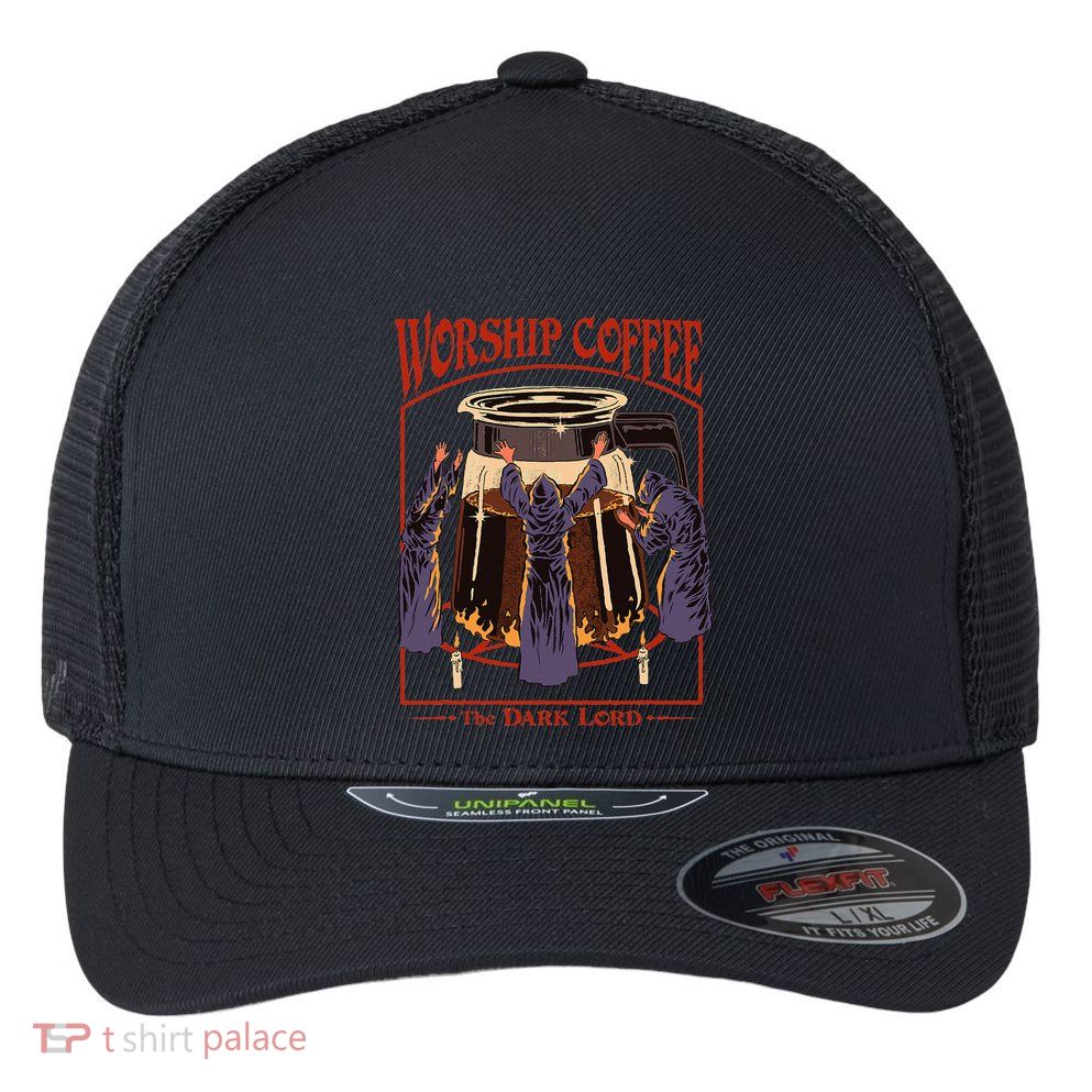Steven Rhodes Worship Coffee Flexfit Unipanel Trucker Cap