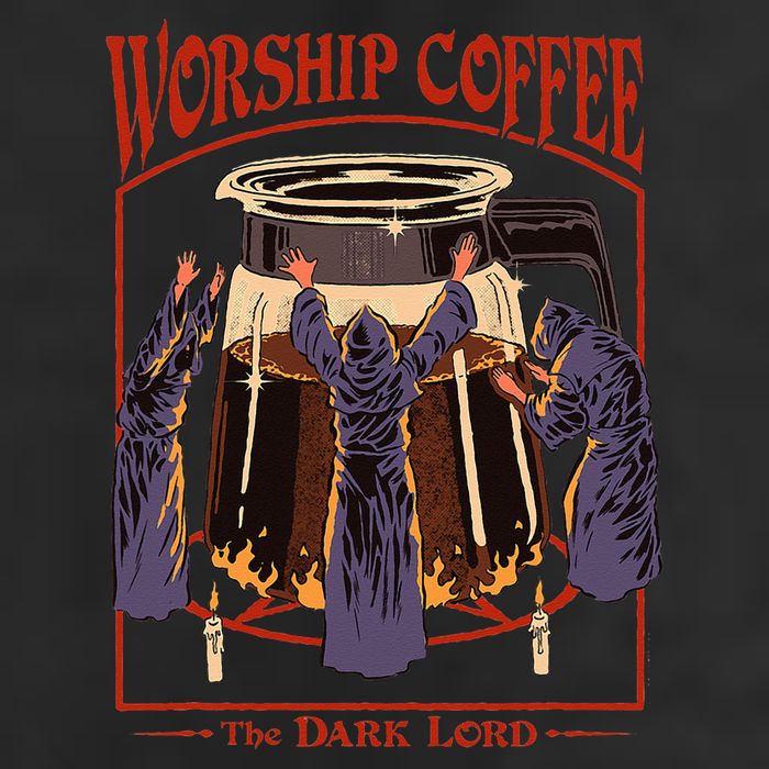 Steven Rhodes Worship Coffee Adult Drive Performance Visor