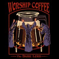 Steven Rhodes Worship Coffee Flat Bill Trucker Hat