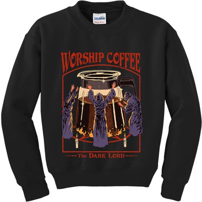 Steven Rhodes Worship Coffee Kids Sweatshirt