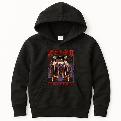 Steven Rhodes Worship Coffee Kids Hoodie