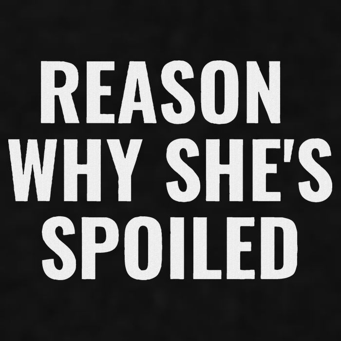 Spoiled Reason Why SheS Spoiled Funny Matching Couples Ladies PosiCharge Tri-Blend Wicking Tank