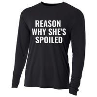 Spoiled Reason Why SheS Spoiled Funny Matching Couples Cooling Performance Long Sleeve Crew