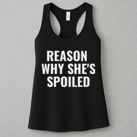 Spoiled Reason Why SheS Spoiled Funny Matching Couples Womens Tank Top