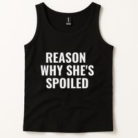 Spoiled Reason Why SheS Spoiled Funny Matching Couples Tank Top