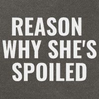 Spoiled Reason Why SheS Spoiled Funny Matching Couples Cotton Canvas Backpack