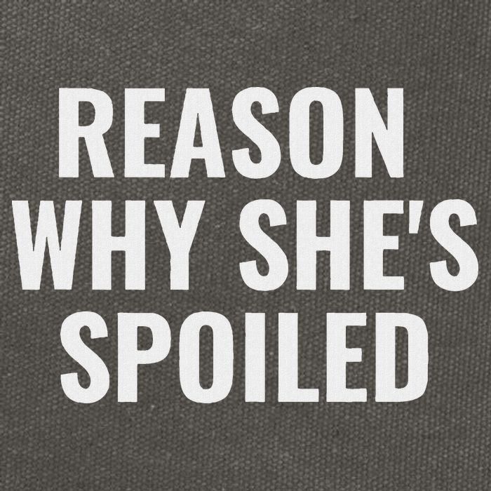 Spoiled Reason Why SheS Spoiled Funny Matching Couples Cotton Canvas Backpack