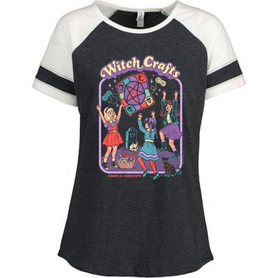 Steven Rhodes Witch Crafts Hobbies & Handicrafts Dark Humor Enza Ladies Jersey Colorblock Tee