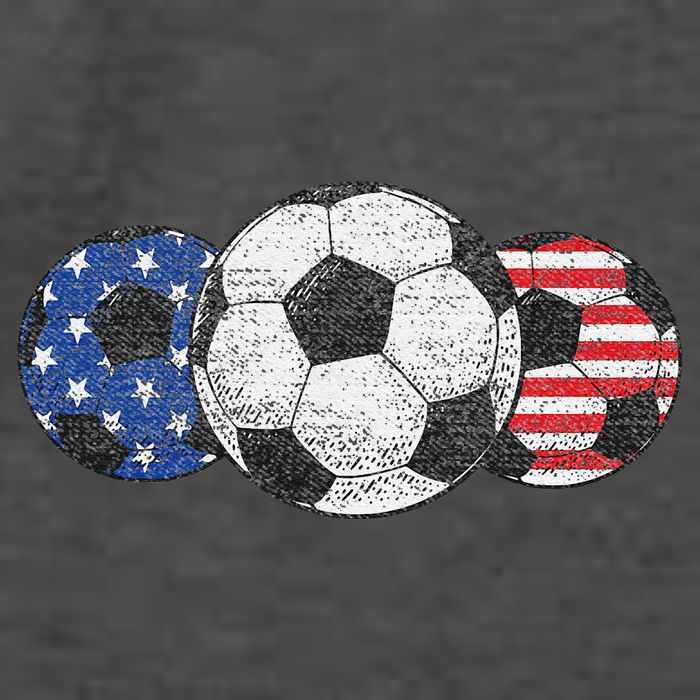 Soccer Red White Blue American Flag 4th Of July Vector Backpack