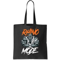 Strong Rhino With Big Biceps Rhino Mode For Gym Lover Tote Bag