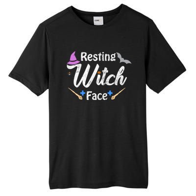 S Resting Witch Face Broomstick Cute Spooky Party Gift Tall Fusion ChromaSoft Performance T-Shirt