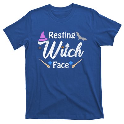 S Resting Witch Face Broomstick Cute Spooky Party Gift T-Shirt