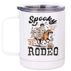 Spooky Rodeo Western Halloween Cow Country Halloween 12 oz Stainless Steel Tumbler Cup